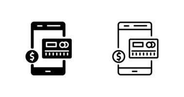 Mobile Banking Vector Icon