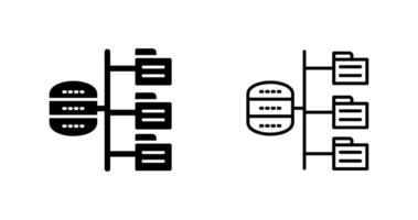 datos estructura vector icono