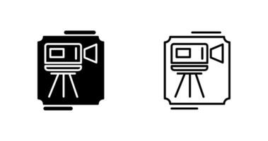 icono de vector de videocámara