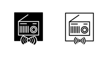 icono de vector de radio