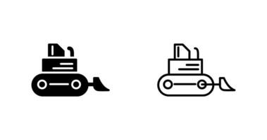 Bulldozer Vector Icon