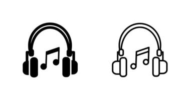 icono de vector de auriculares