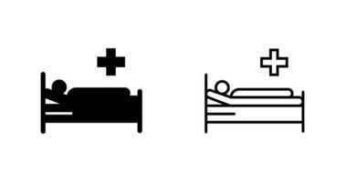 Patient Bed Vector Icon