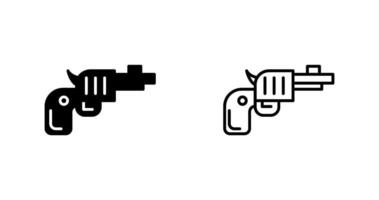 icono de vector de revólver