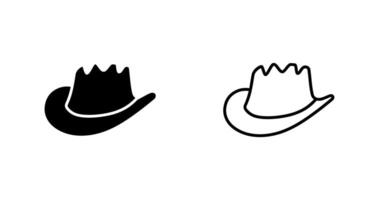 icono de vector de sombrero de vaquero