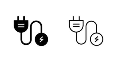 icono de vector de corriente eléctrica