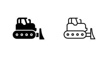 Bulldozer Vector Icon