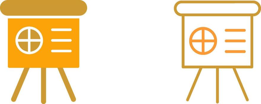 icono de vector de presentación