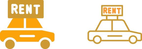 Rent a Car Vector Icon