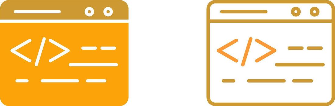icono de vector de codificación web
