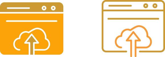 Upload Web Vector Icon