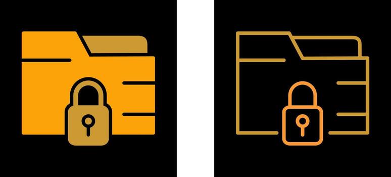 Secure Folder Vector Icon