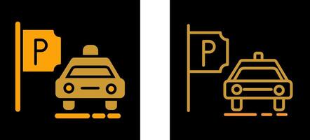 Taxi Stand Vector Icon