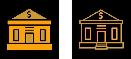 Bank Building Vector Icon