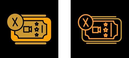 Cancel Ticket Vector Icon