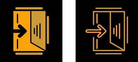 Exit Sign Vector Icon