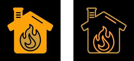 Housefire Vector Icon