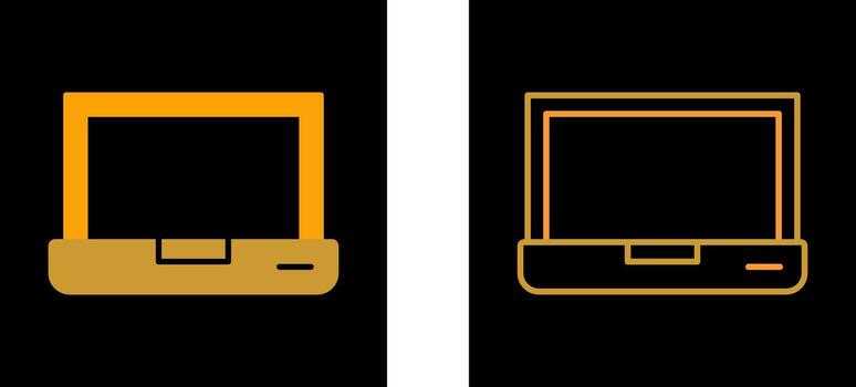 icono de vector de computadora