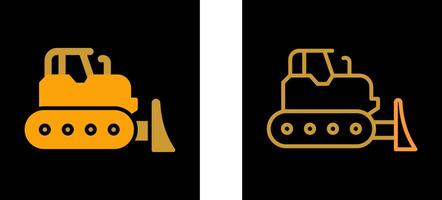 Bulldozer Vector Icon