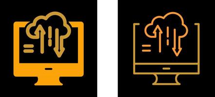 icono de vector de transferencia de datos