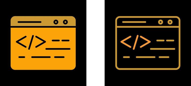 Web Coding Vector Icon
