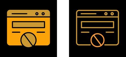 Block Website Vector Icon