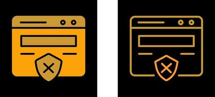 Unprotected Website Vector Icon
