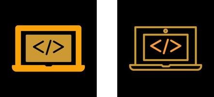 Coding Computer Vector Icon