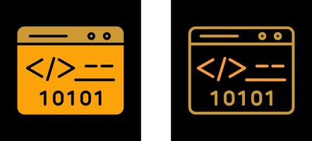 Binary Website Vector Icon