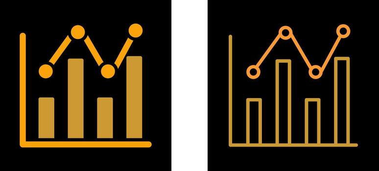 web analítica vector icono