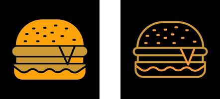 icono de vector de hamburguesa