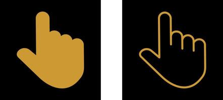 Raised Finger Vector Icon