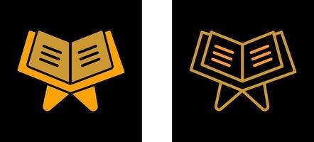 Reading Holy Book Vector Icon