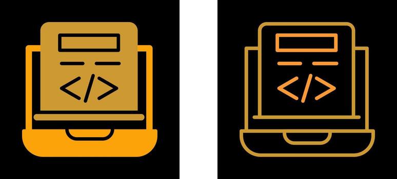 icono de vector de codificación