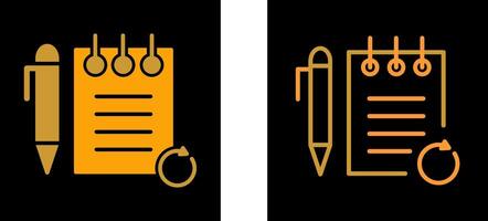 Rechecked Notes Vector Icon