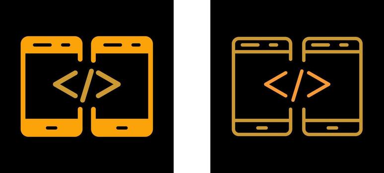 icono de vector de código