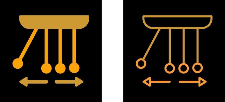 icono de vector de péndulo