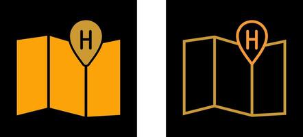 Hotel Location Vector Icon