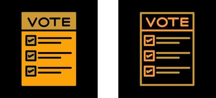 Ballot Paper Vector Icon