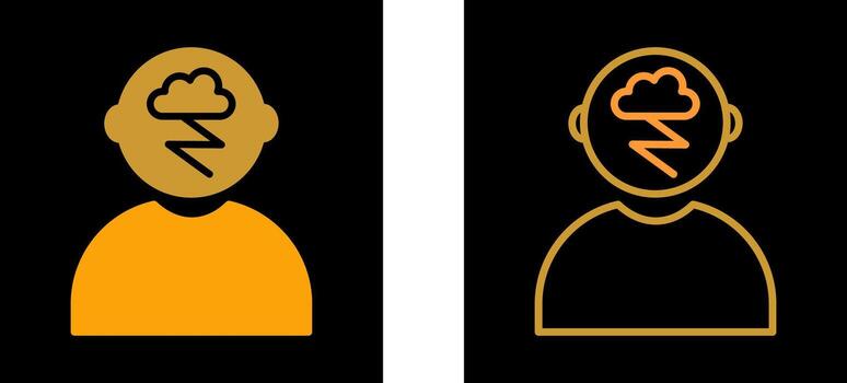 icono de vector de lluvia de ideas