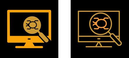 icono de vector de depuración