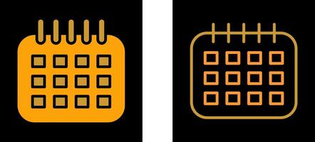 Marked Calendar Vector Icon