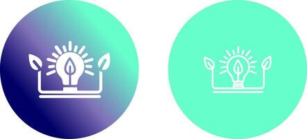 Ecology Bulb Vector Icon