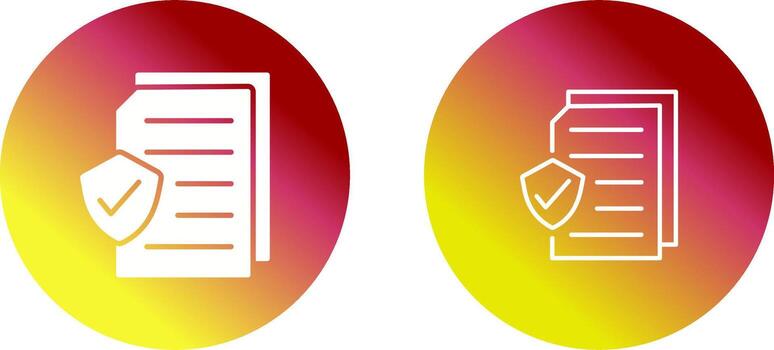 Secure Document Vector Icon