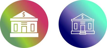 Bank Building Vector Icon