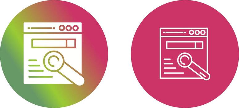 icono de vector de navegador