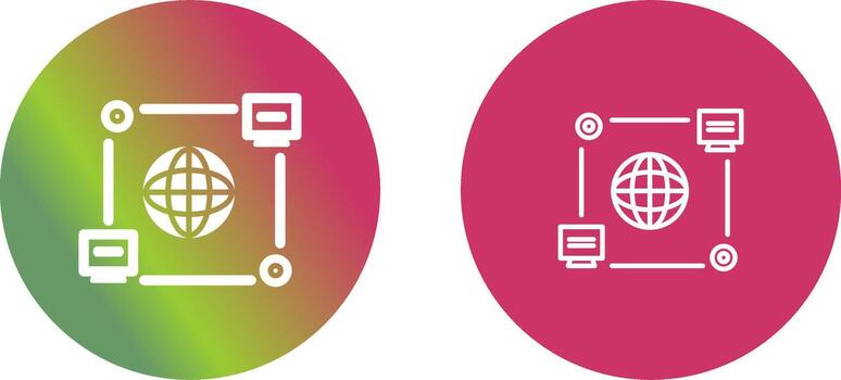 computadora conexión vector icono