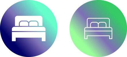 doble cama ii vector icono