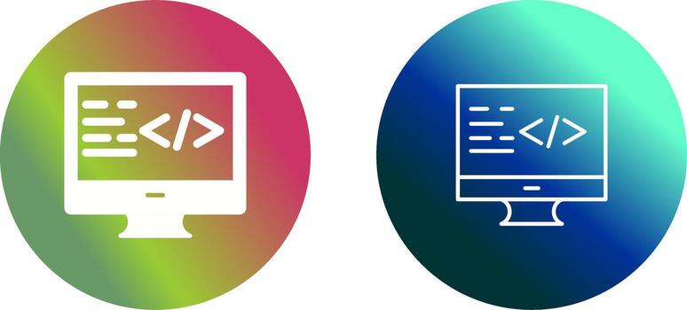 icono de vector de codificación