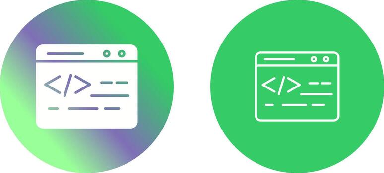 icono de vector de codificación web